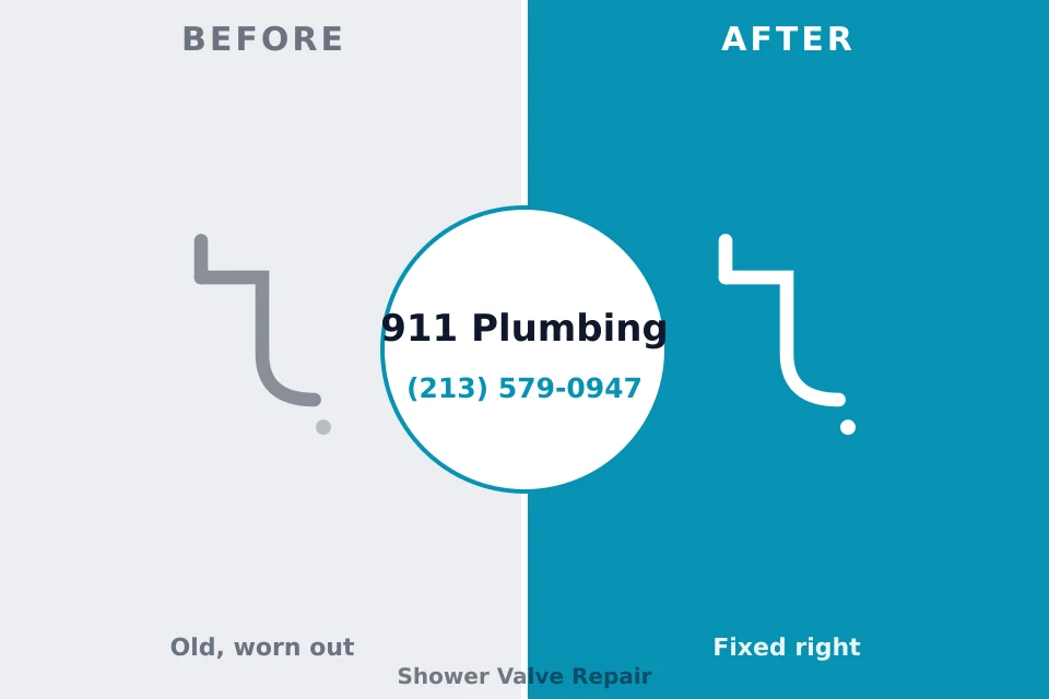 Before and after: plumbing repair Iron River, MI